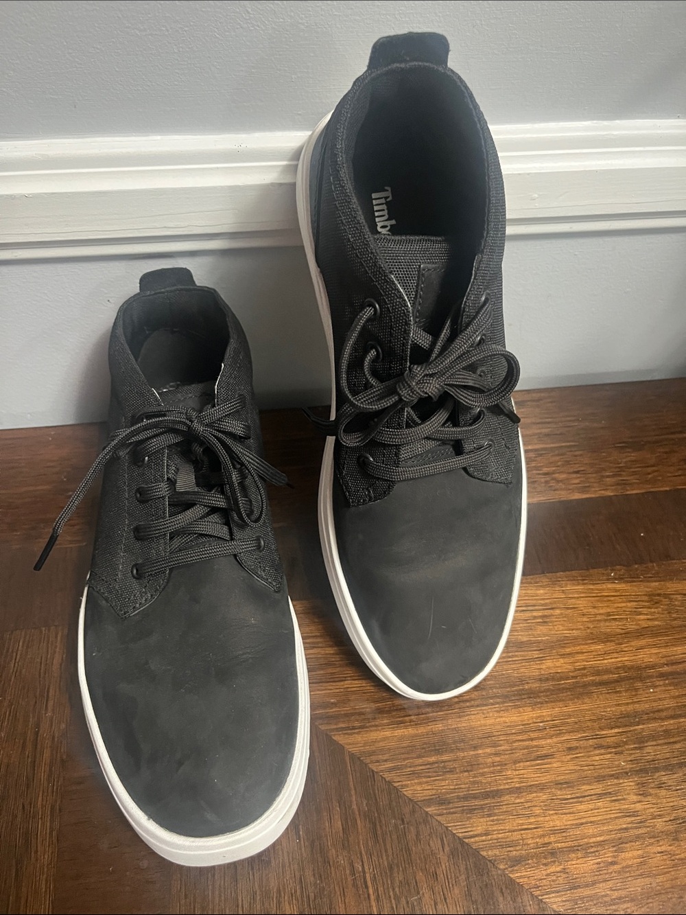 Men’s Timberland Black Davis Square sneakers shoes 9.5 new